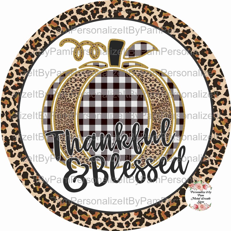Round Fall Wreath Sign, Fall Wreath Sign, Leopard Print Fall Wreath ...