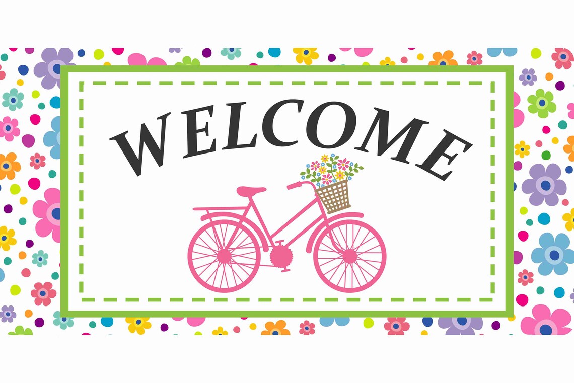 12 X 6 Bicycle Wreath Sign Summer Wreath Etsy