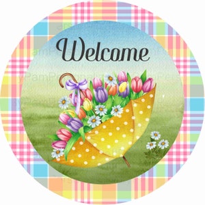 Round Summer Wreath Sign,Floral Wreath Sign, Personalize it by Pam, Wreath Signs, Door Decor