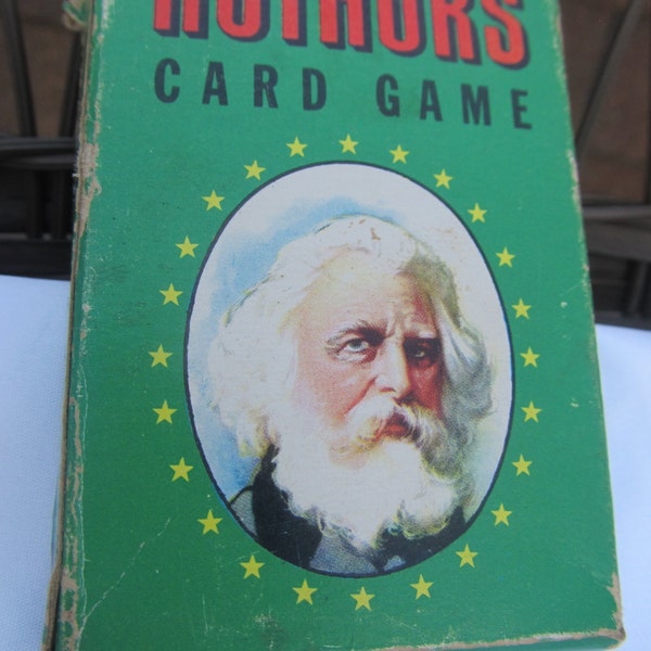 Authors Card Game; 1950's complete set; Whitman Publishing Company;