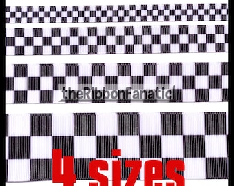 5 Yards Red White Checkered Nascar Racing Flag Satin Ribbon 5//8/"W