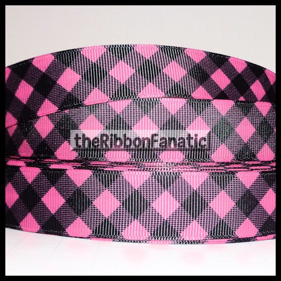5 Yds Pink White Purple Striped Grosgrain Ribbon 7//8/"W