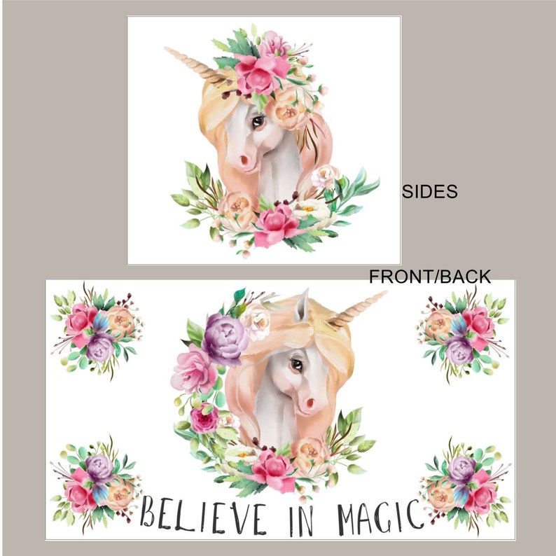 Unicorns Gable Party Favor Gift Boxes