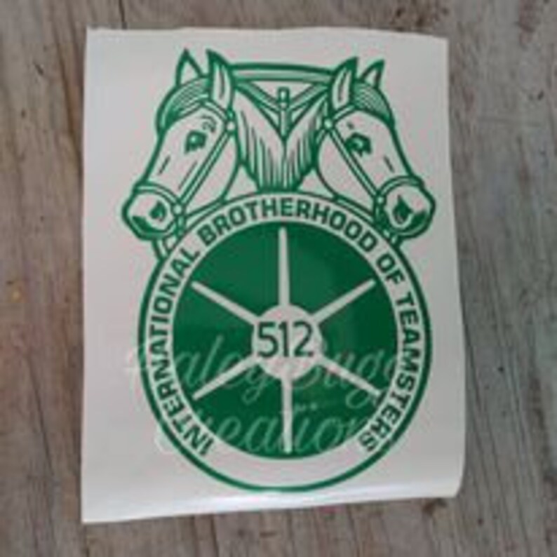 TEAMSTER DECAL with Custom Local Number Etsy