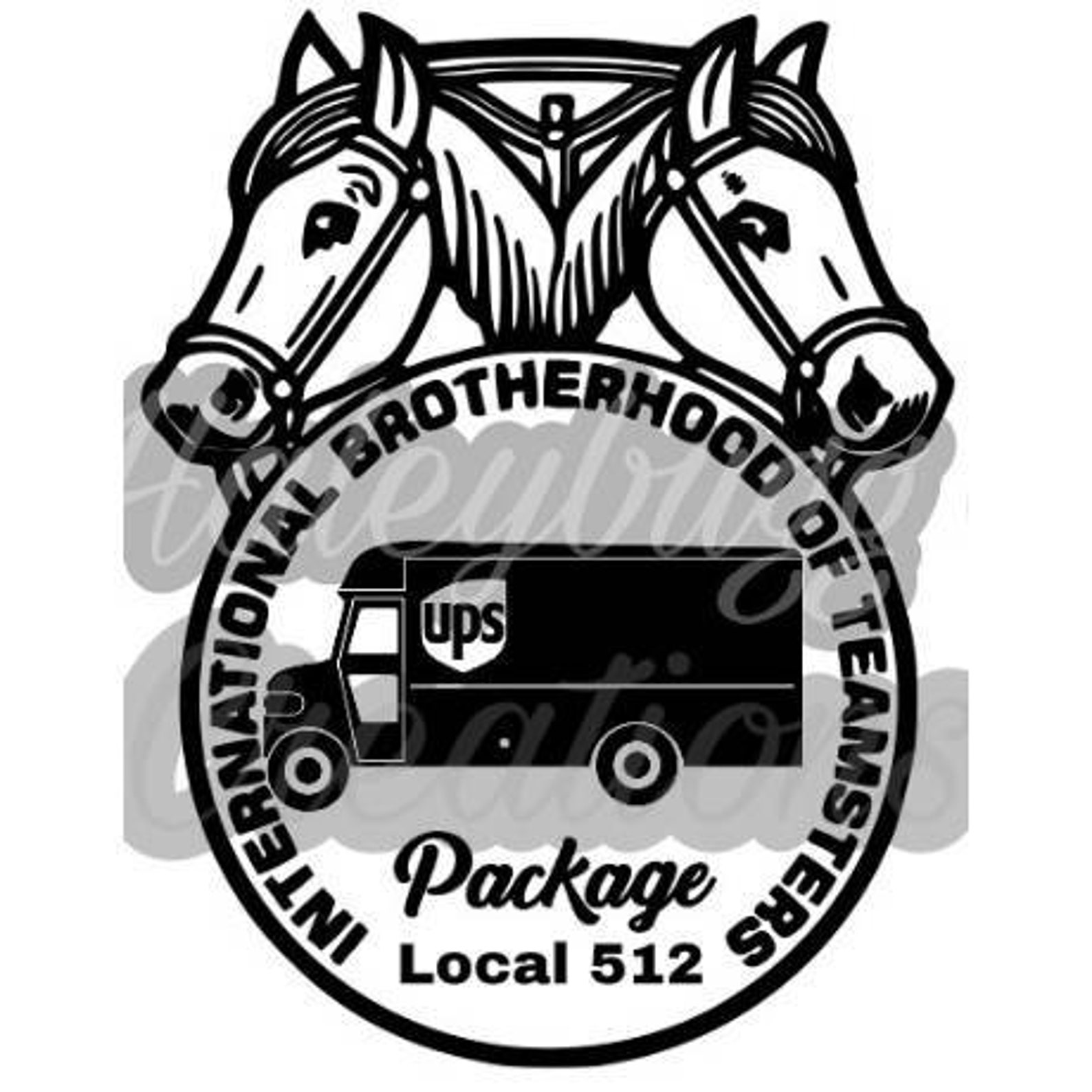 UPS TEAMSTER Package Car Decal Etsy