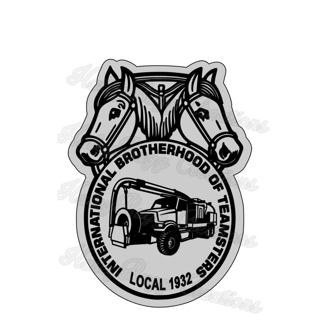 Teamsters Decal 2 Color Vinyl Decal With Customizable Local Etsy
