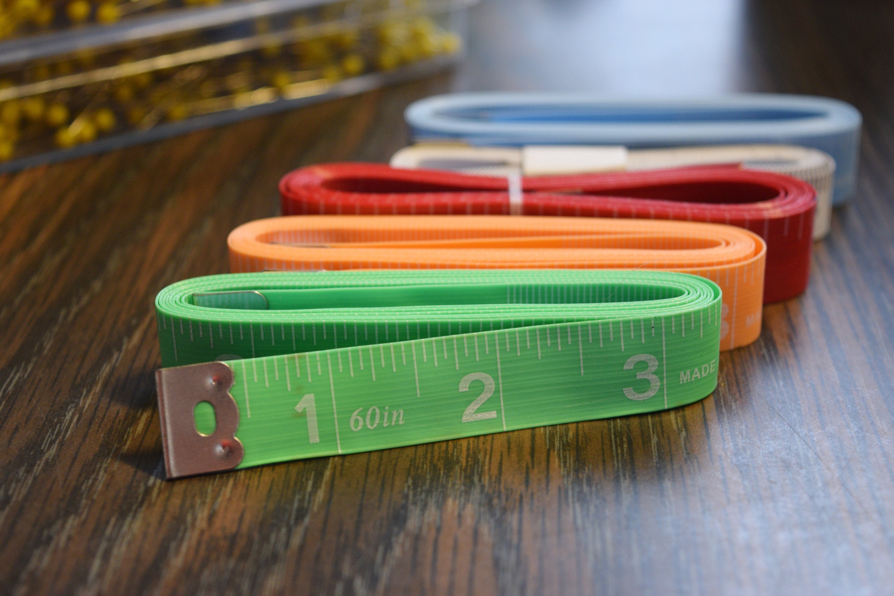 soft green measuring tape