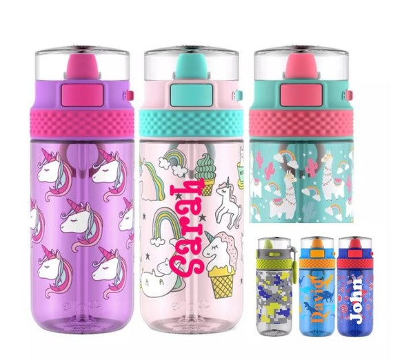 Personalized Ello Stratus 16-ounce Tritan Water Bottle Leak-proof