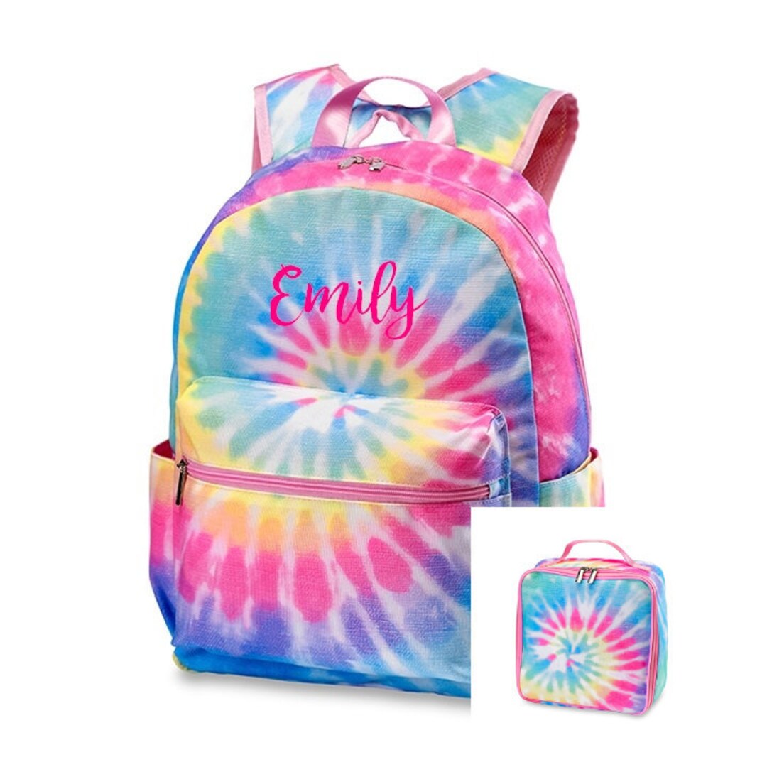 Personalized Monogrammed Tie Dye Backpack and Lunchbox Back to School ...