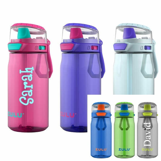 Personalized Zulu Tritan Water Bottle 16oz. Kids Water Bottle / Back to  School / Easter Gift 