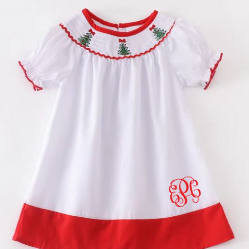 Smocked Christmas Dress | Preorder main image 1