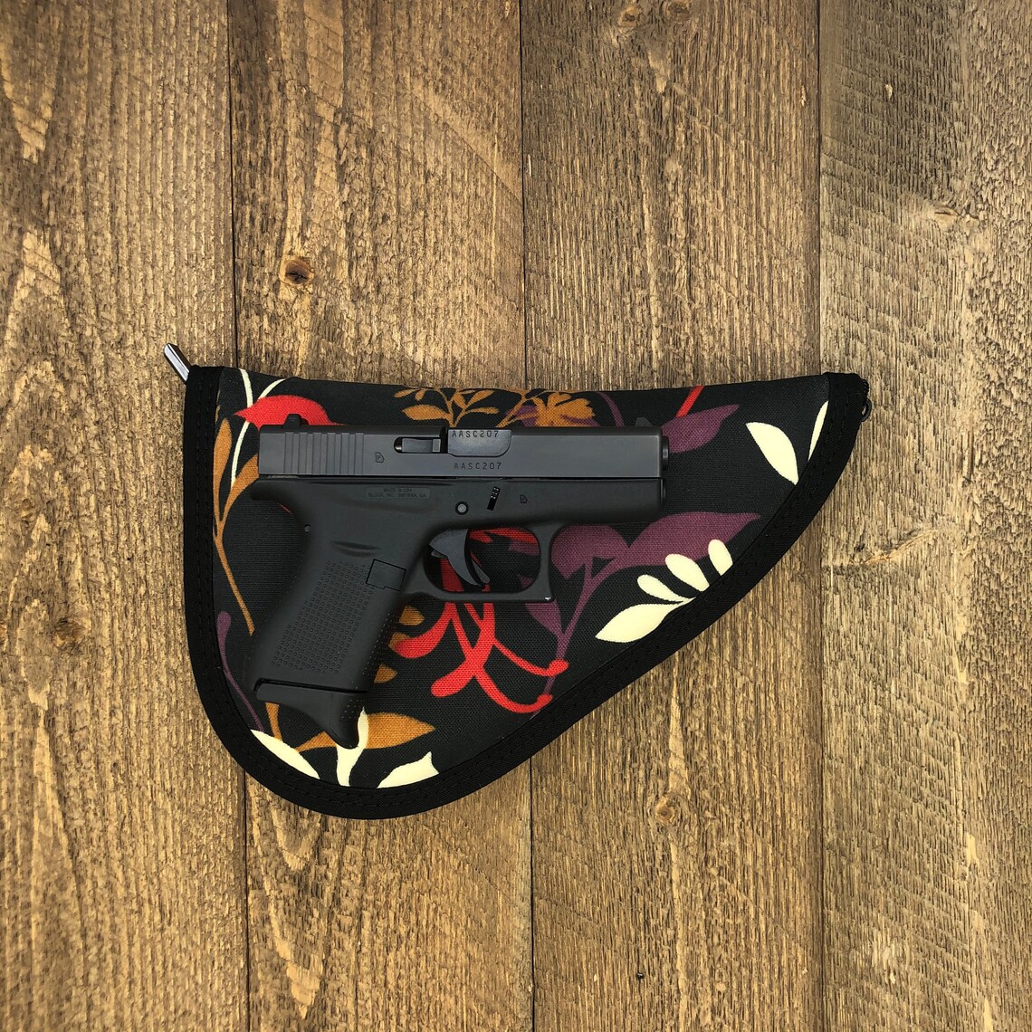 Bird Print Waxed Canvas Handgun Case. Waxed Canvas. Gun Case. Etsy