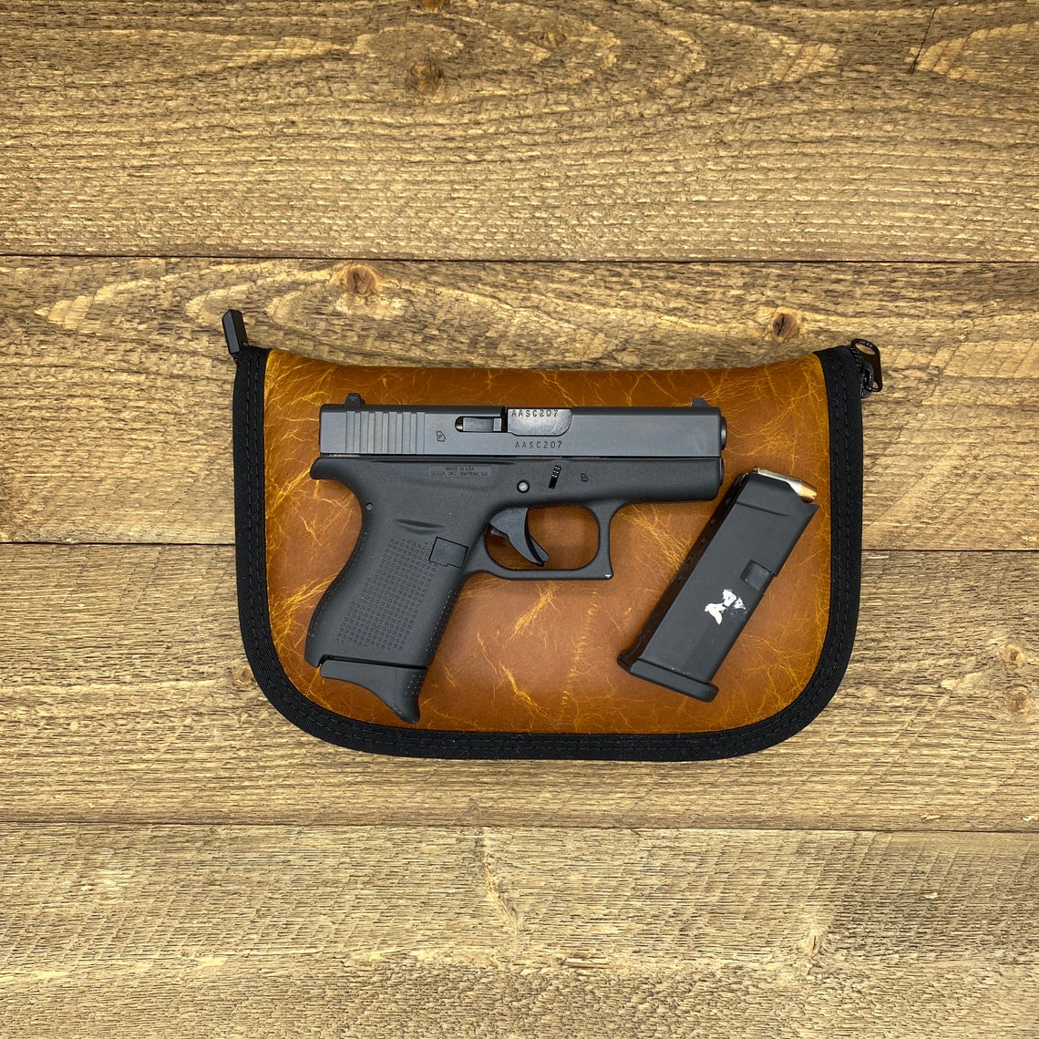 Custom Leather Gun Case with Leather Fringe Etsy