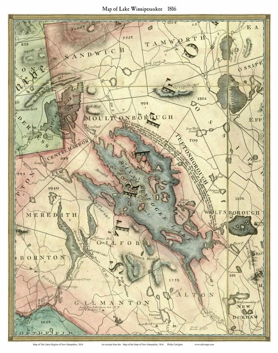 Lake Winnipesaukee Chart