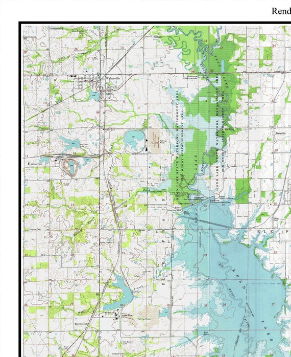 Map Of Rend Lake Illinois