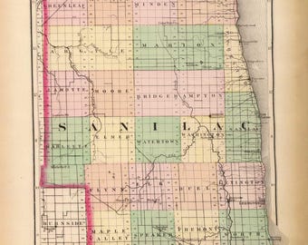 Sanilac County Michigan 1873 - MI Atlas 1873  #91