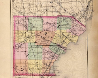 Monroe County Michigan 1873 - MI Atlas 1873 #115