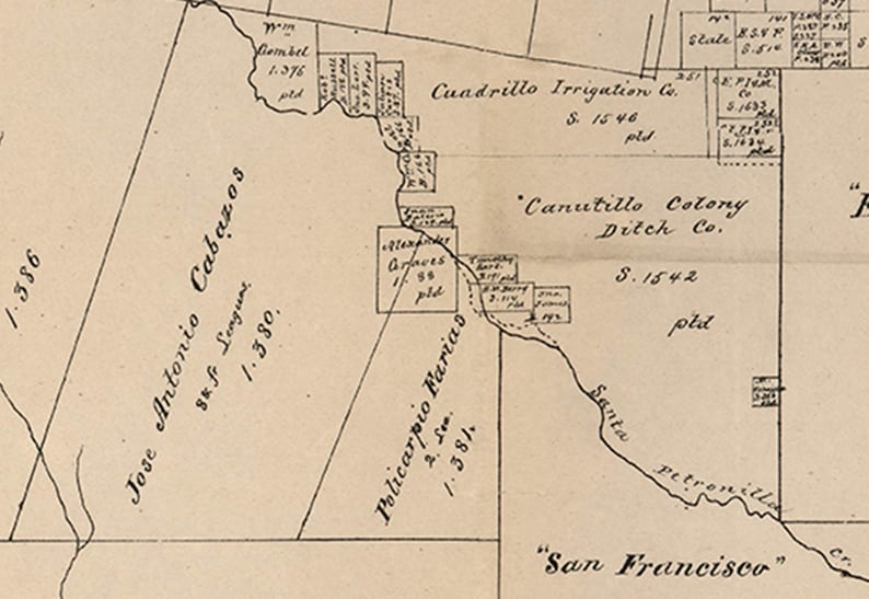 Nueces County Texas 1879 Old Wall Map Reprint With Land Etsy