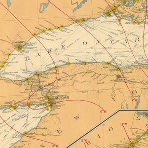 Great Lakes 1909 Nautical Map Reprint Great Lakes All image 2