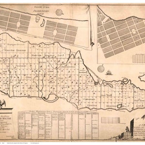 St Croix 1754a  - Early Landowners - Genealogy - Old Map Reprint Dutch Caribbean Virgin Islands West Indies Separate Islands