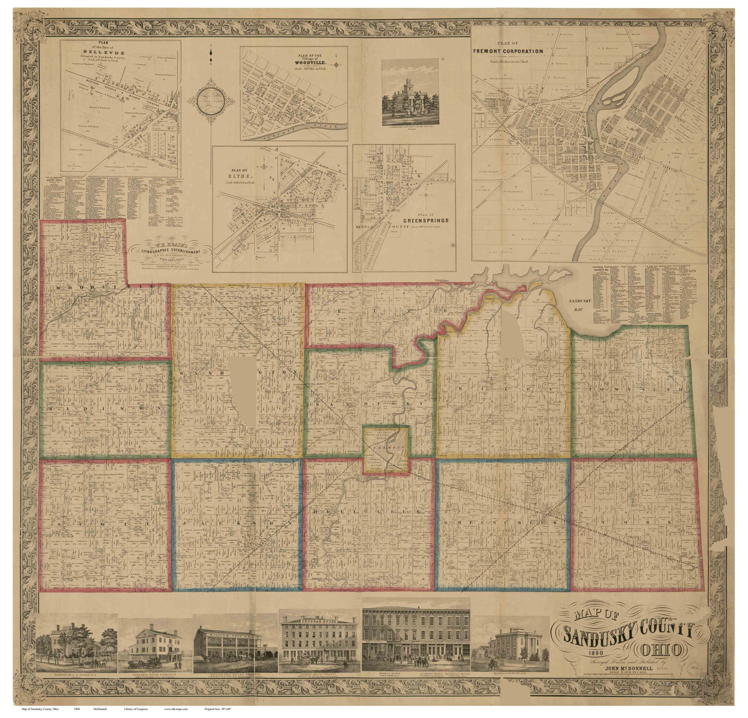 オハイオ州サンダスキー郡図誌 SANDUSKY COUNTRY OHIO オハイオ州