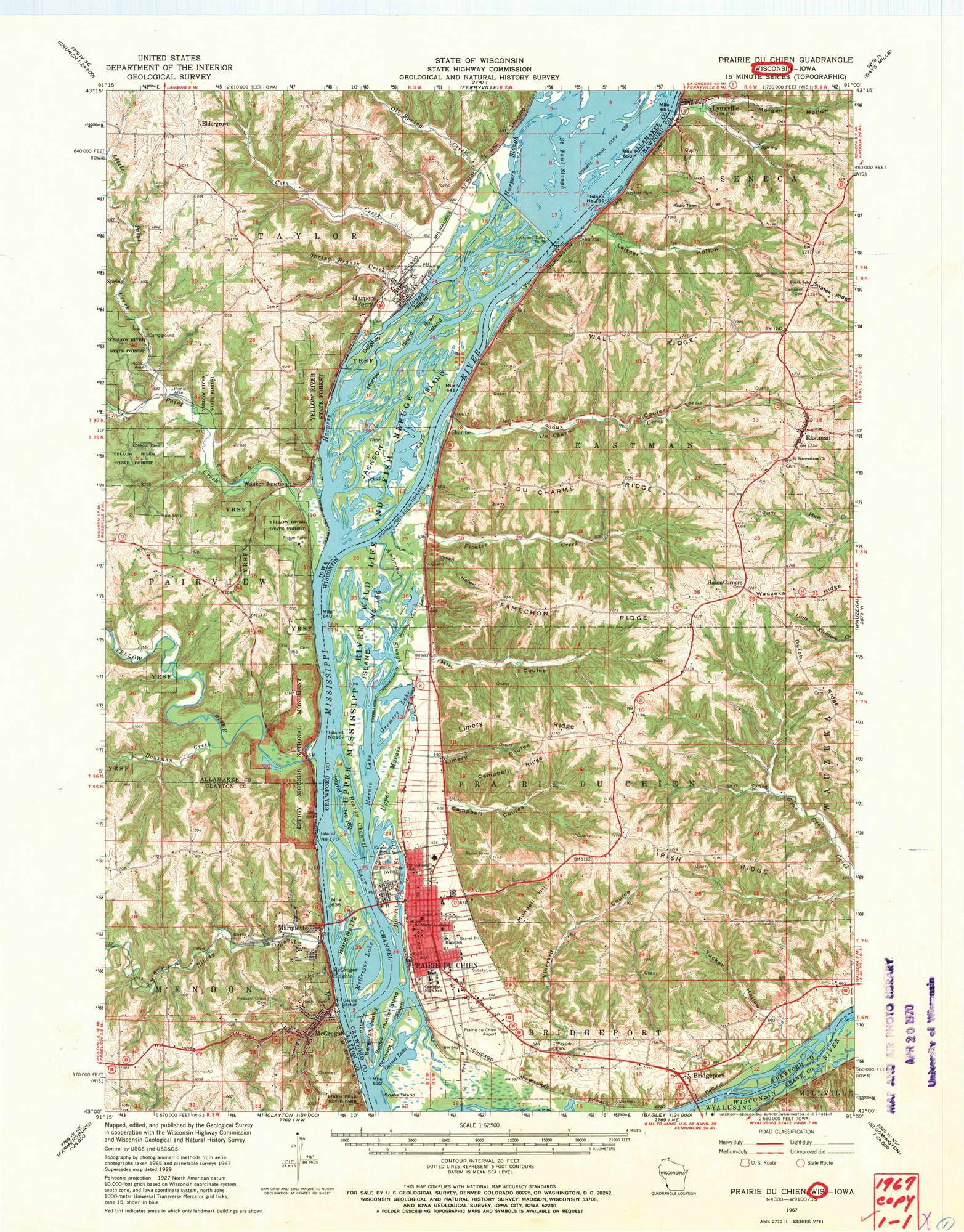 Prairie du chien map