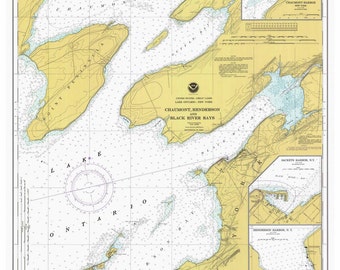chaumont bay contour map