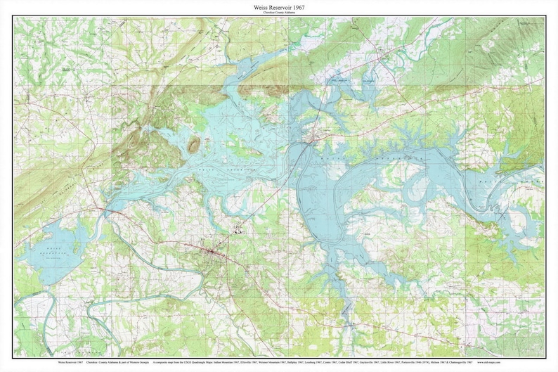 Weiss Lake Depth Chart