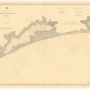 Choctawhatchee Bay - 1886 Nautical Map Reprint-  Florida Panhandle - 80000 AC Chart 185