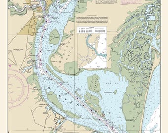 Winyah Bay and the North Inlet 2023 Map - Nautical Chart - South Carolina - Reprint - AC Harbors Custom