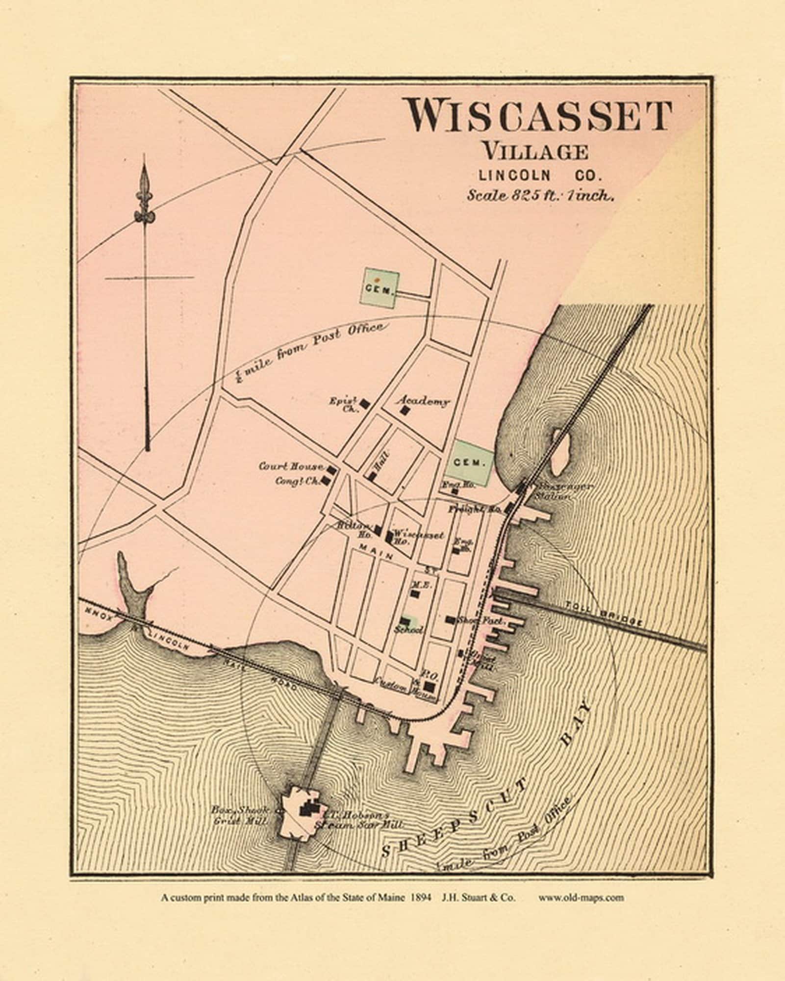 Map Of Wiscasset Maine vrogue.co