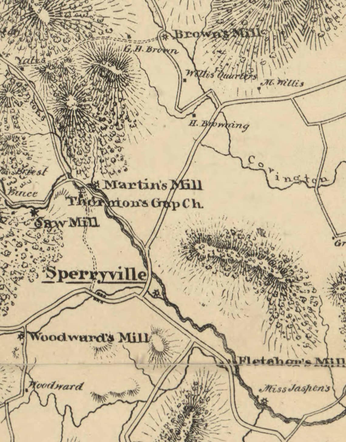 Rappahannock County Virginia 1875 Old Wall Map With Etsy UK