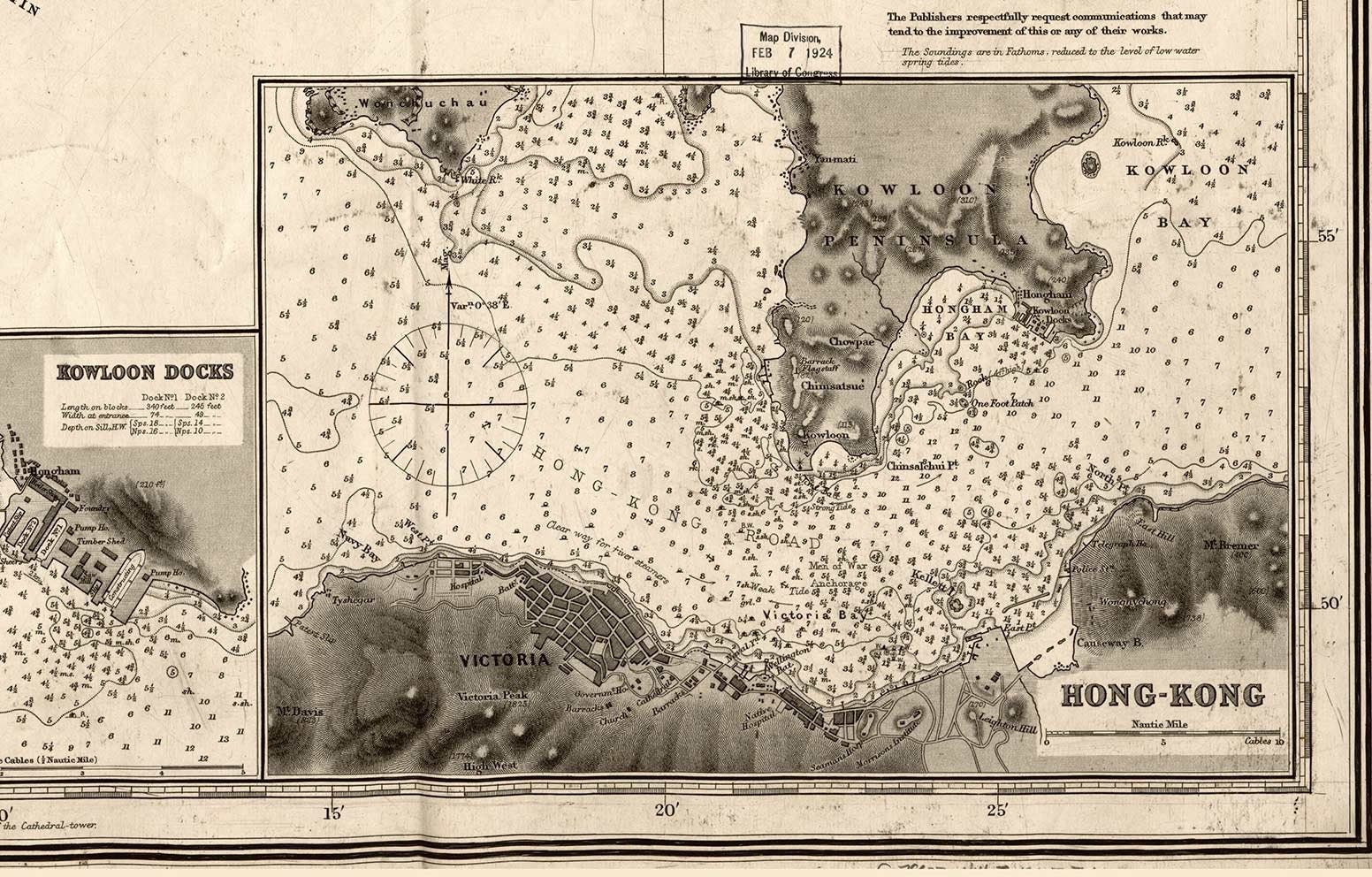 Hong Kong Macao 1885 Sea Channels Chart - China Old Map Reprint - Etsy