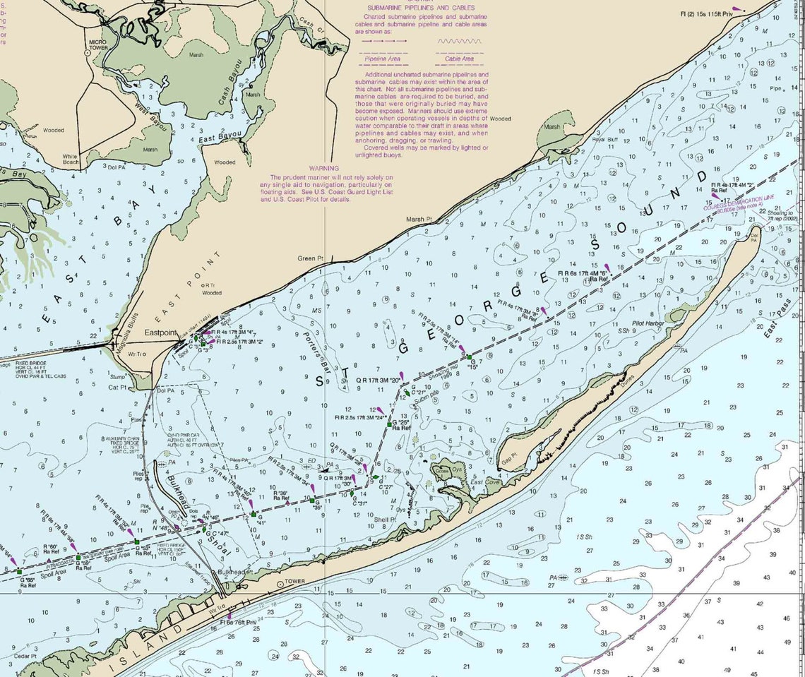 Apalachicola Bay to Cape San Blas 2014 Eagle Harbor St Etsy