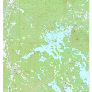 Squam Lake Area - ca 1987 Old Topographic Map USGS   Custom Composite Reprint New Hampshire