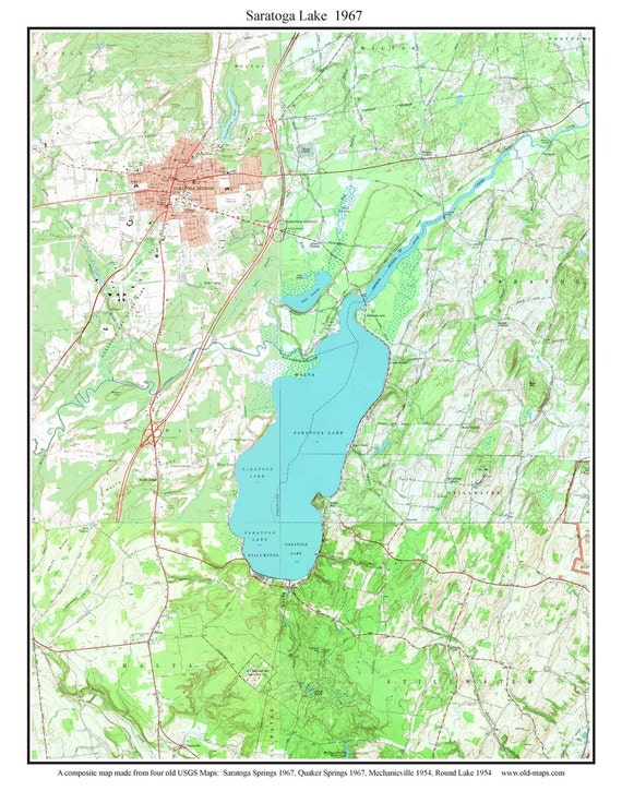 Saratoga Lake Topographic Map Saratoga Lake 1967 Usgs Old Topographic Map By Custom | Etsy Singapore