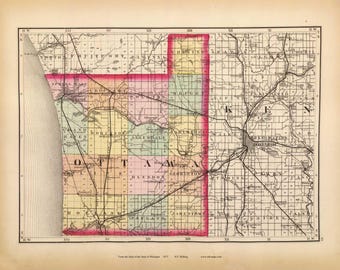 Ottawa County Michigan 1873 - MI Atlas 1873 #95