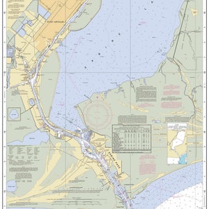 Sabine Pass and Lake  - 2012 Nautical Map - Texas - Reprint - AC Harbors 11342