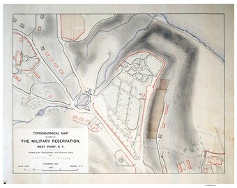 West Point New York- 1900 - Old Map - Campbell Hodges - Reprint Citoies Other Orange Co