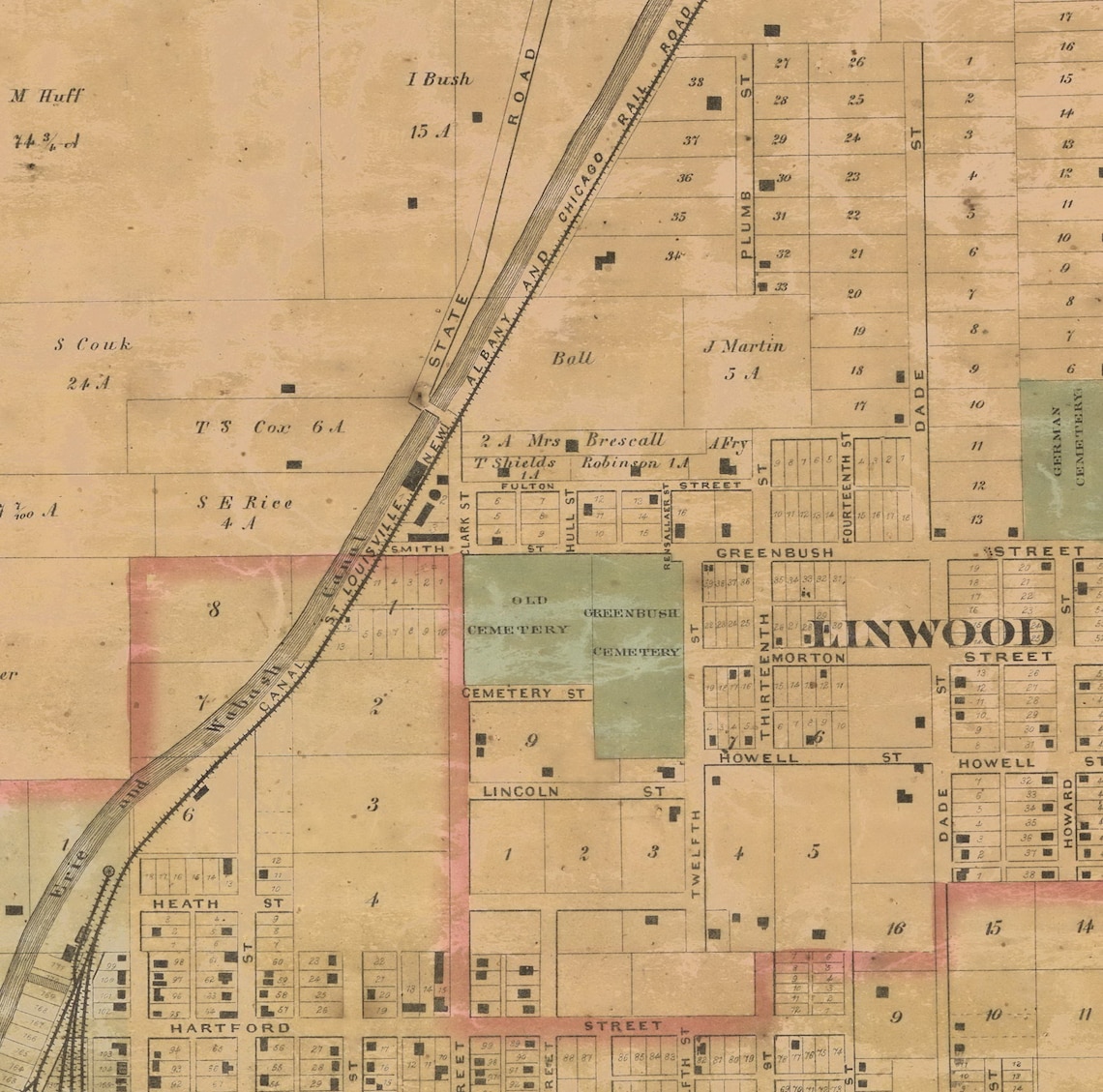 Lafayette in map