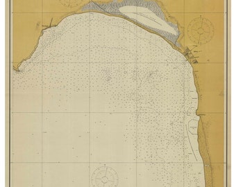 Maalaea Bay -1916 Nautical Map - Maui Hawaii, PC Harbors Reprint 4104