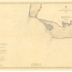 Apalachicola Bay to Cape San Blais - 1897 Nautical Map Reprint - Florida Panhandle - 80000 AC Chart 183