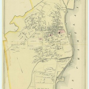Port Henry Villages, New York 1876 Map - Reprint -  Essex Co NY Atlas