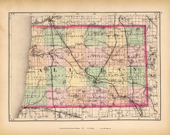 Allegan County Michigan 1873 - MI Atlas 1873 #96