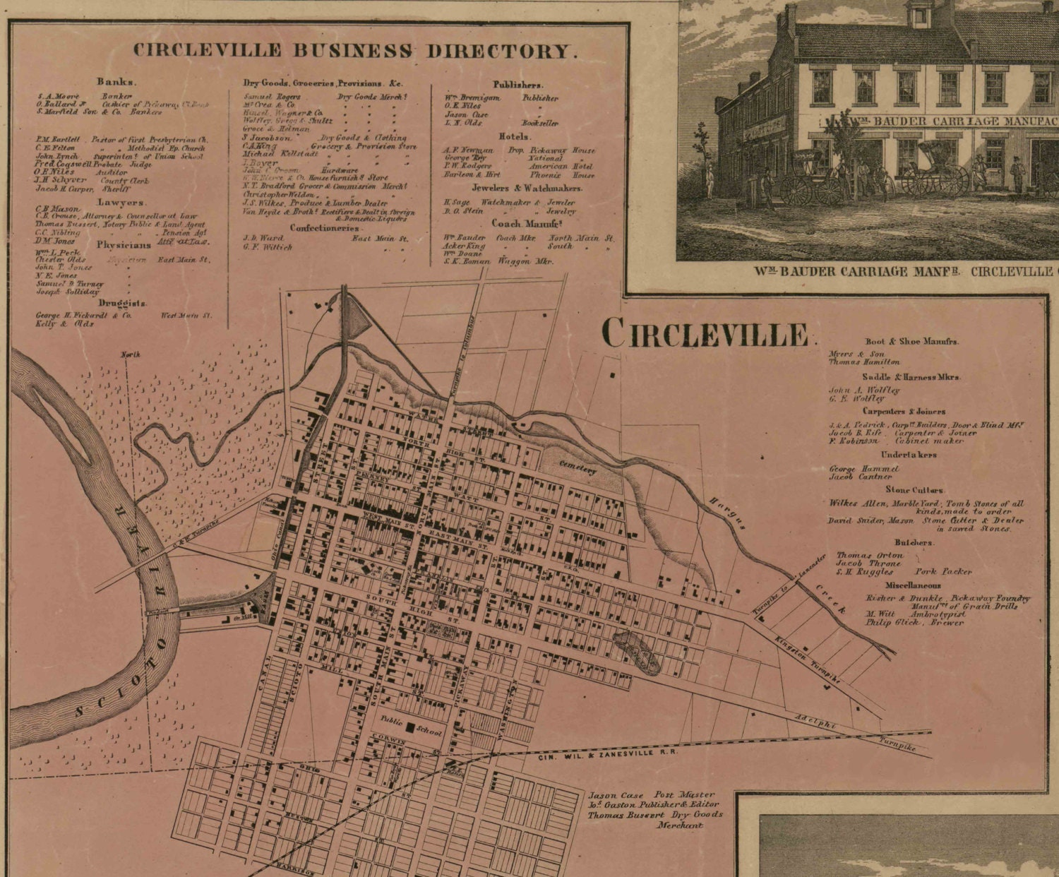 Pickaway County Oh Wall Map Premium Style By Marketma vrogue.co