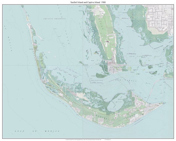 Nautical Chart Captiva Island