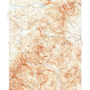 Old Speck Mountain 1943 (1959) ED Old Topo Map -Grafton Newry Riley Andover - quad reprint - 15x15 USGS Topographic  New Hampshire