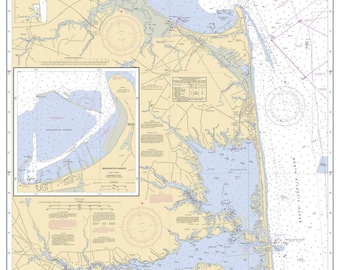Indian River Inlet Fishing Map Indian River Inlet Etsy