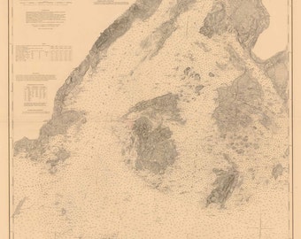 Cape Rosier Maine Map Cape Rosier Art | Etsy