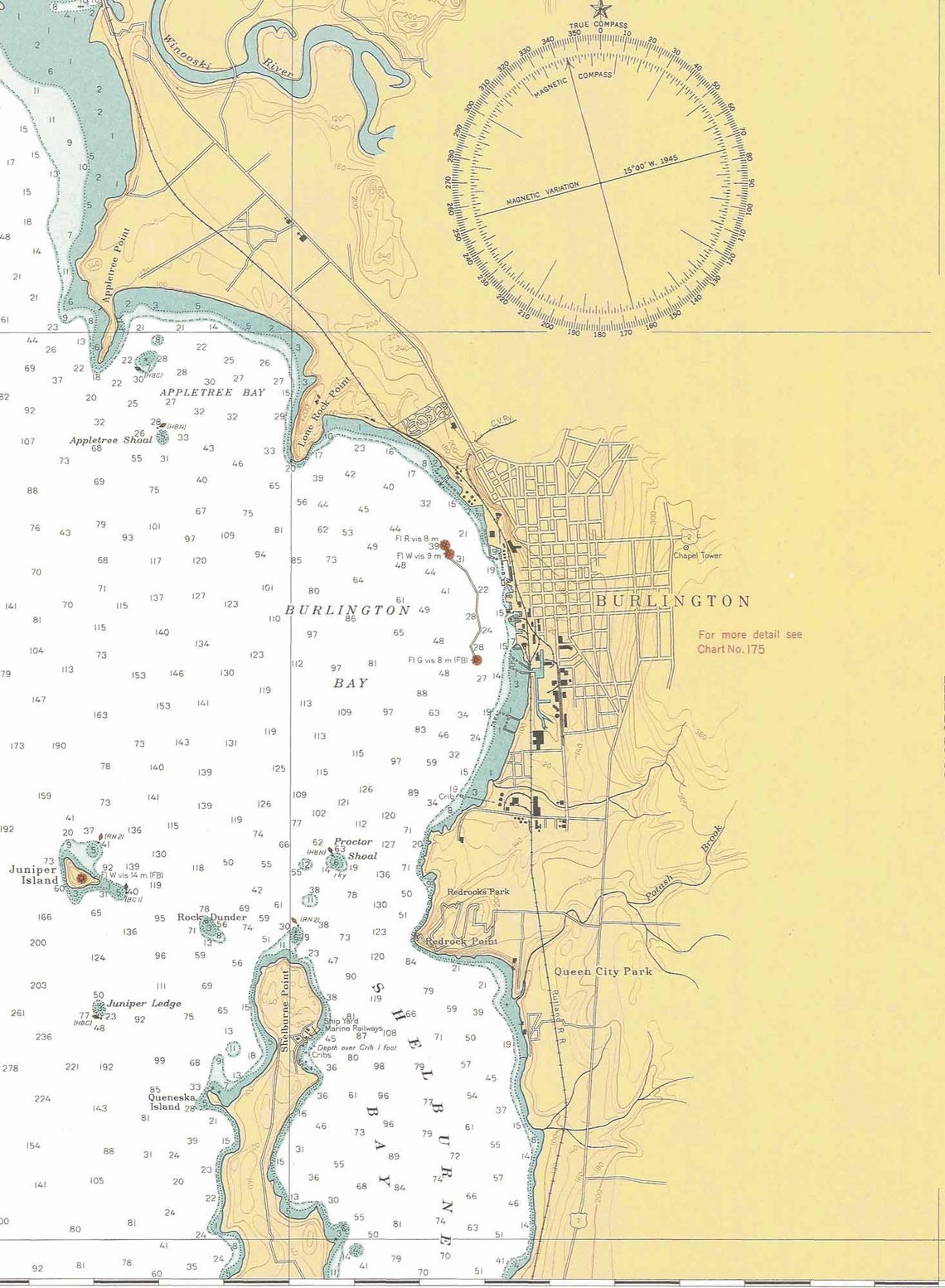 Lake Champlain Plattsburgh NY & Burlington VT 1947 Etsy